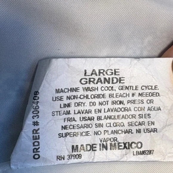 Denali VINTAGE Unisex Fleece Vest Blue Winter Village Mountain Scene Full Zip L - Picture 6 of 8